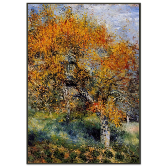 PierreAuguste Renoir  The Pear Tree Framed Art Print  - Aluminum Frame - 21x29.7 cm / 8x12"