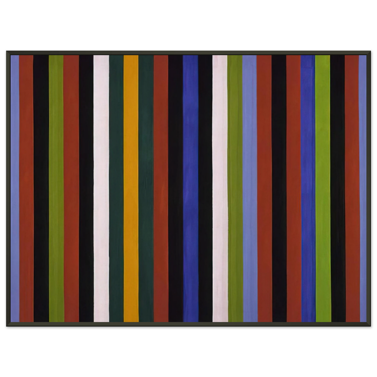 Gene Davis  Hot Beat  1964 Framed Art Print  - Aluminum Frame - 70x100 cm / 28x40 inches
