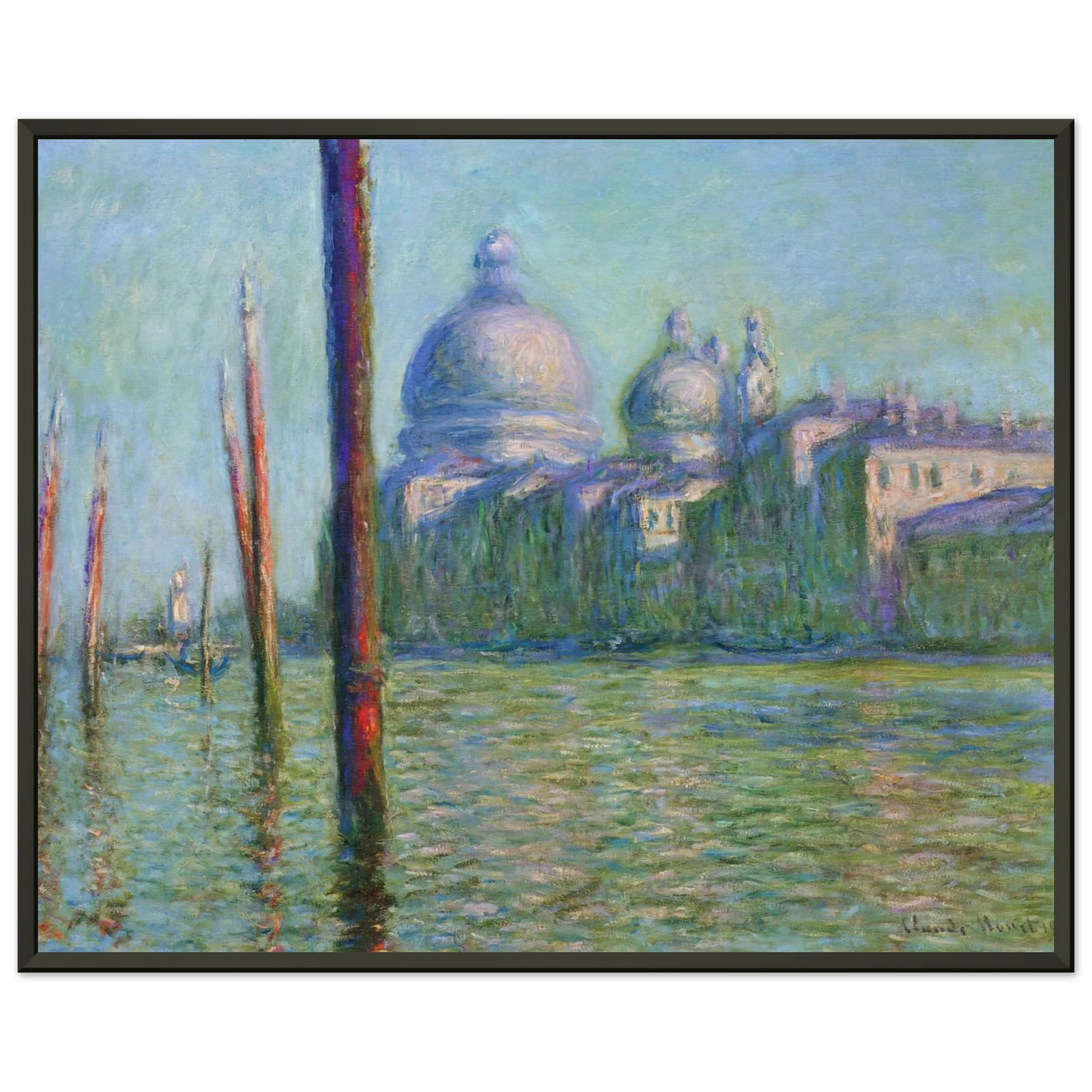 claude monet  The Grand Canal 03 Framed Art Print  - Aluminum Frame - 70x100 cm / 28x40 inches