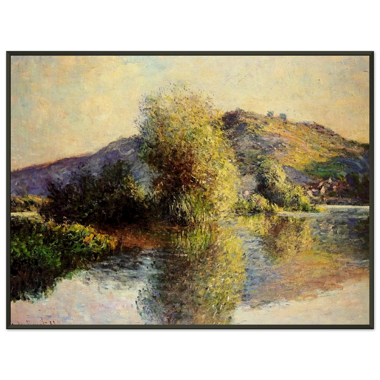 claude monet  Isleets at PortVillez Framed Art Print  - Aluminum Frame - 60x80 cm / 24x32 inches