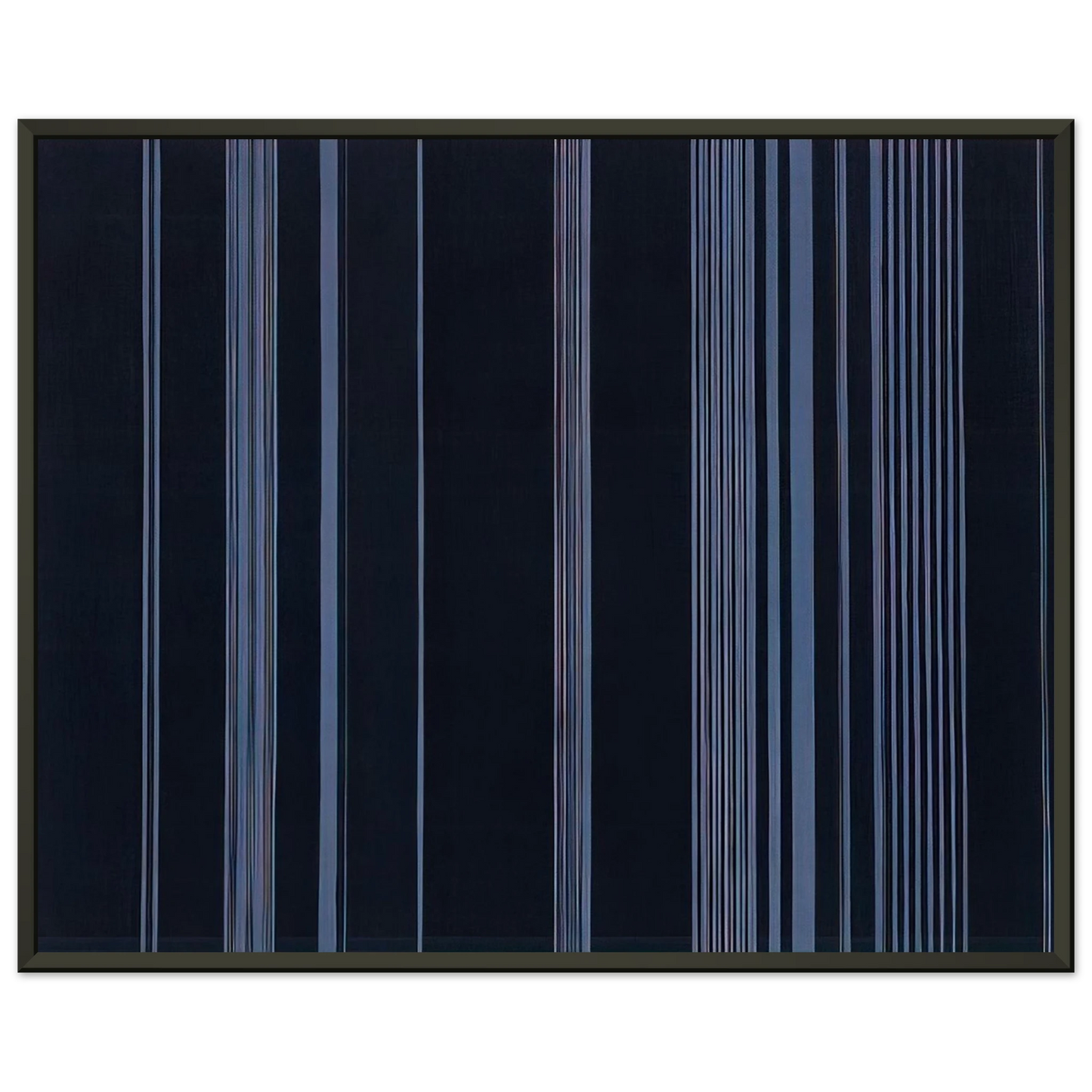 Gene Davis  Night Patrol  1975 Framed Art Print  - Aluminum Frame - 70x100 cm / 28x40 inches