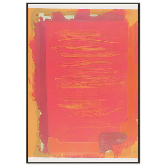 John Hoyland  Untitled II  1974 Framed Art Print  - Aluminum Frame - 21x29.7 cm / 8x12"