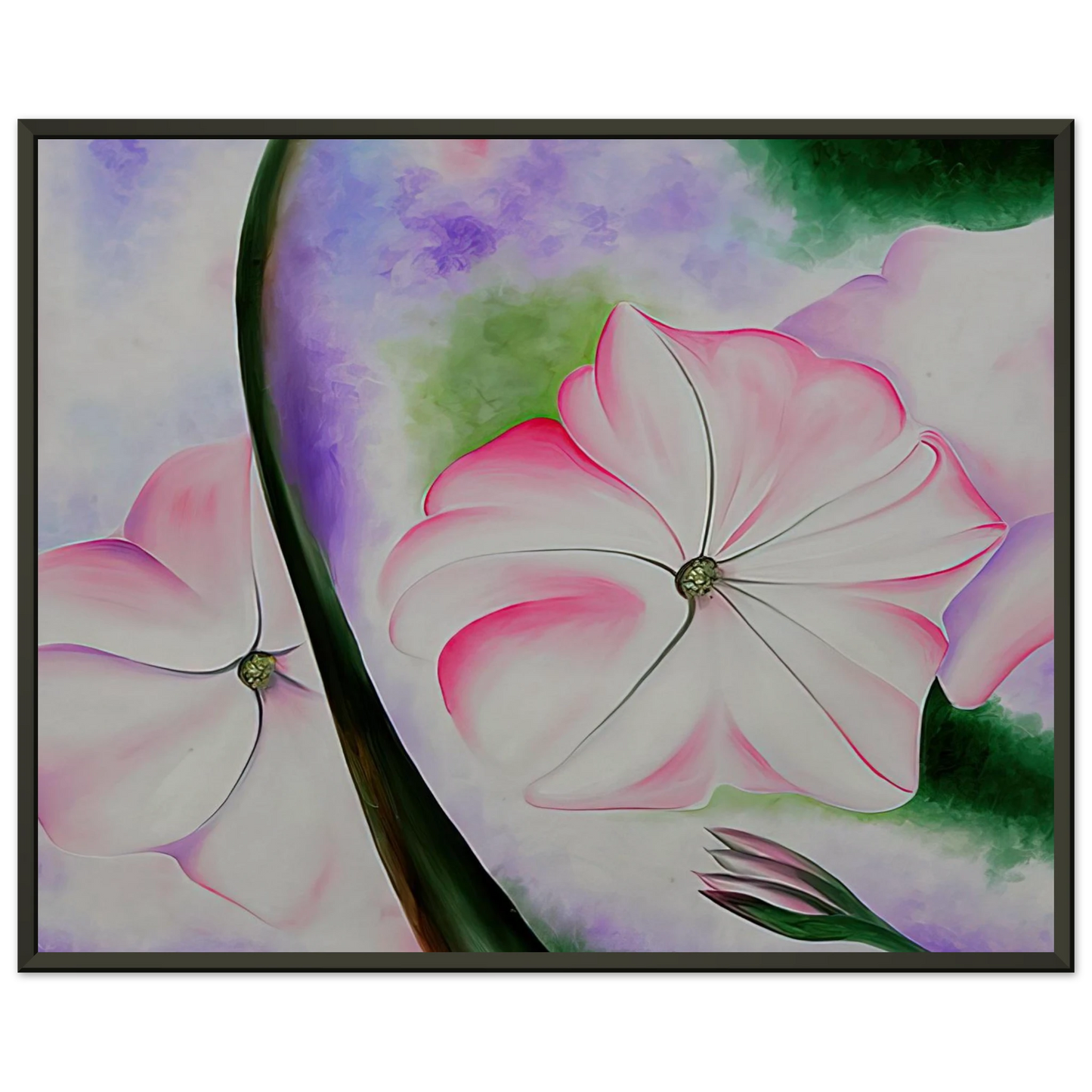 Georgia OKeeffe  Petunia No 2 Framed Art Print  - Aluminum Frame - 70x100 cm / 28x40 inches