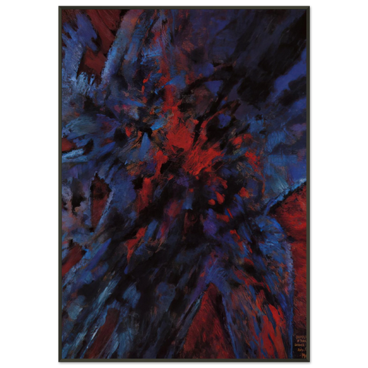 Alfred Manessier  Hommage a Martin Luther King  1968 Framed Art Print  - Aluminum Frame - 21x29.7 cm / 8x12"