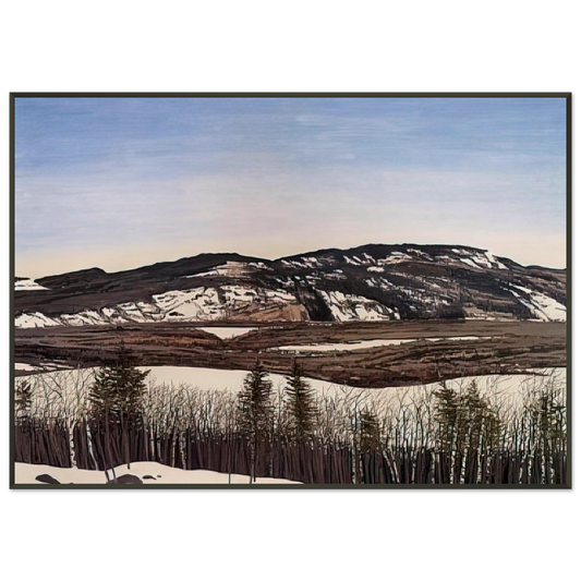 Neil Welliver  Hope to Megunticook  1992 Framed Art Print  - Aluminum Frame - 21x29.7 cm / 8x12"