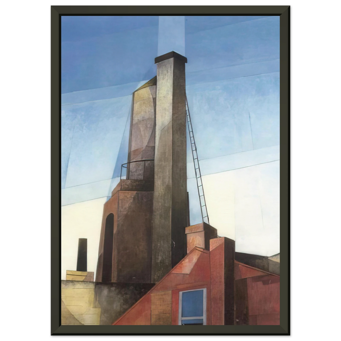 Charles Demuth  Aucassin and Nicolette  1921 Framed Art Print  - Aluminum Frame - 40x50 cm / 16x20 inches