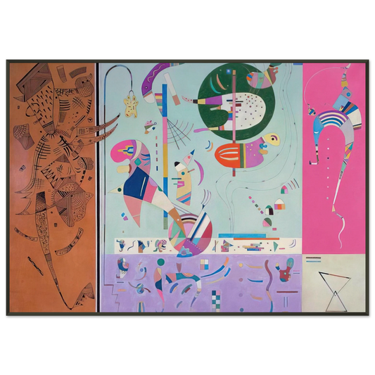 Wassily Kandinsky  VARIOUS PARTS 1940 Framed Art Print  - Aluminum Frame - 21x29.7 cm / 8x12"