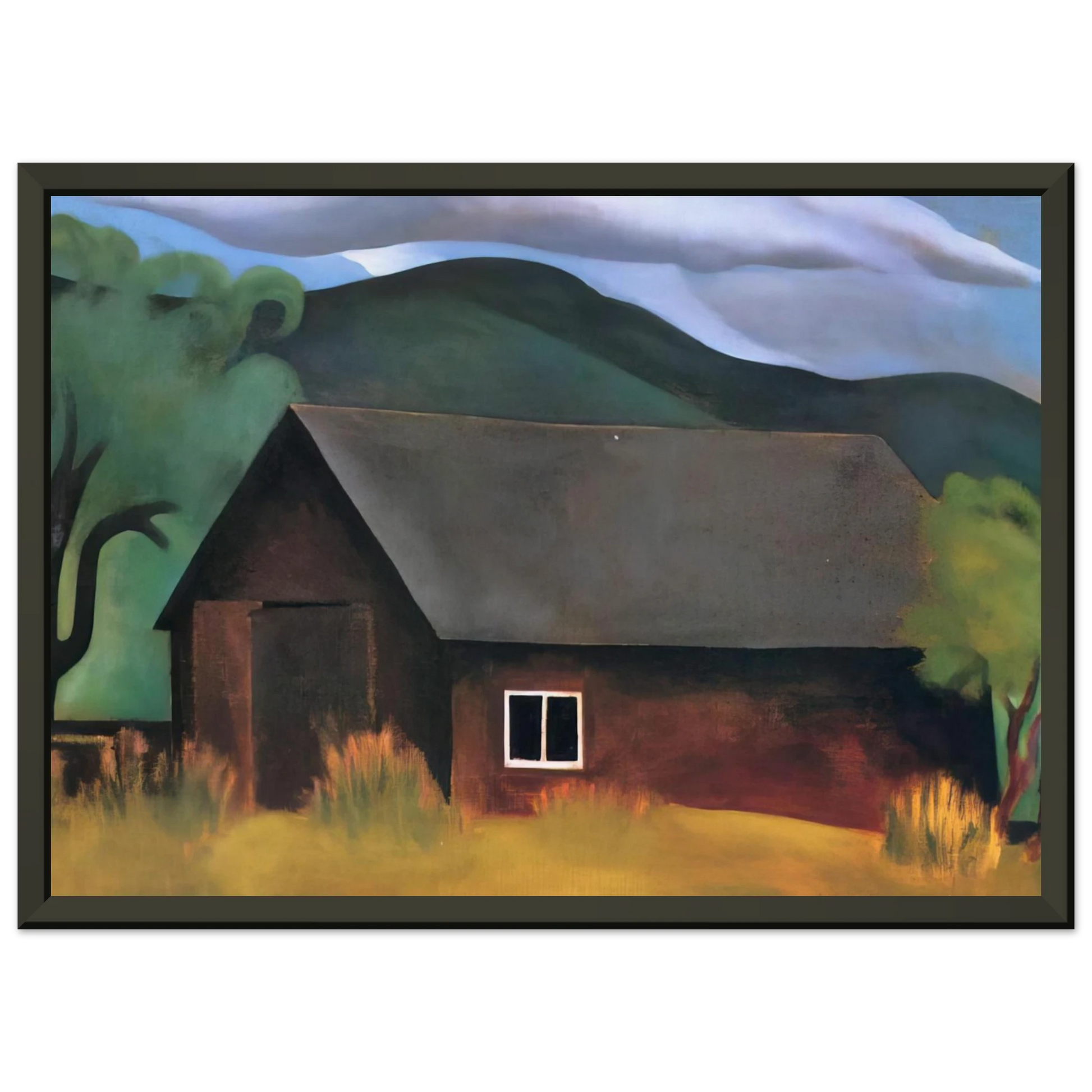 Georgia OKeeffe  My Shanty Lake George Framed Art Print  - Aluminum Frame - 40x50 cm / 16x20 inches
