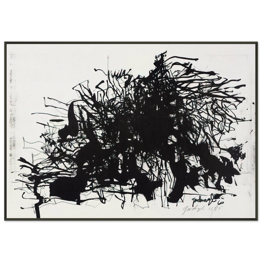 Robert Goodnough  Nomads  1960 Framed Art Print  - Aluminum Frame - 21x29.7 cm / 8x12"