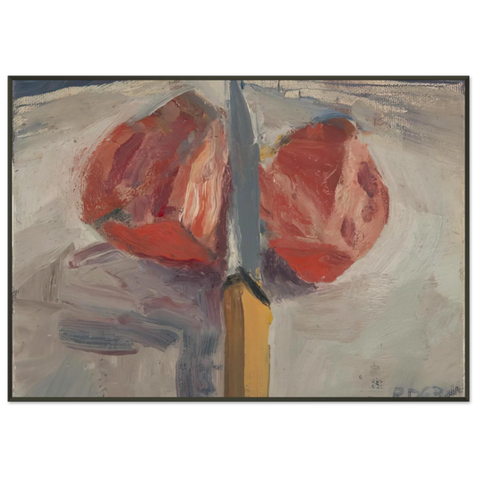 Richard Diebenkorn  Tomato and Knife Framed Art Print  - Aluminum Frame - 21x29.7 cm / 8x12"