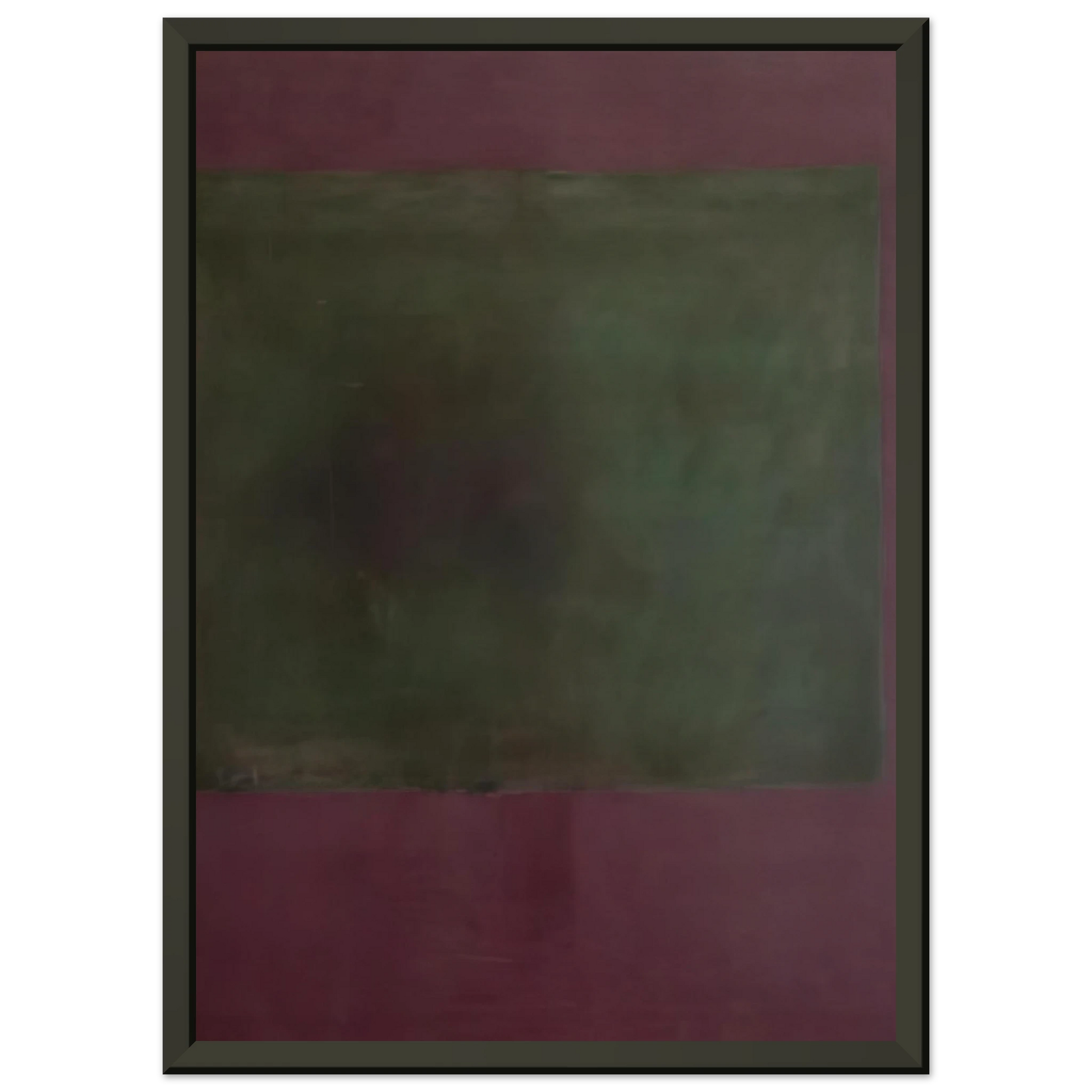 Mark Rothko  Untitled Green on Maroon  1961 Framed Art Print  - Aluminum Frame - 40x50 cm / 16x20 inches