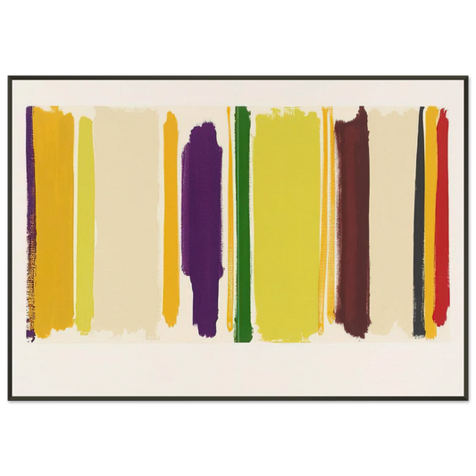 Patrick Heron  Untitled From The Shapes of Colour  1978 Framed Art Print  - Aluminum Frame - 21x29.7 cm / 8x12"