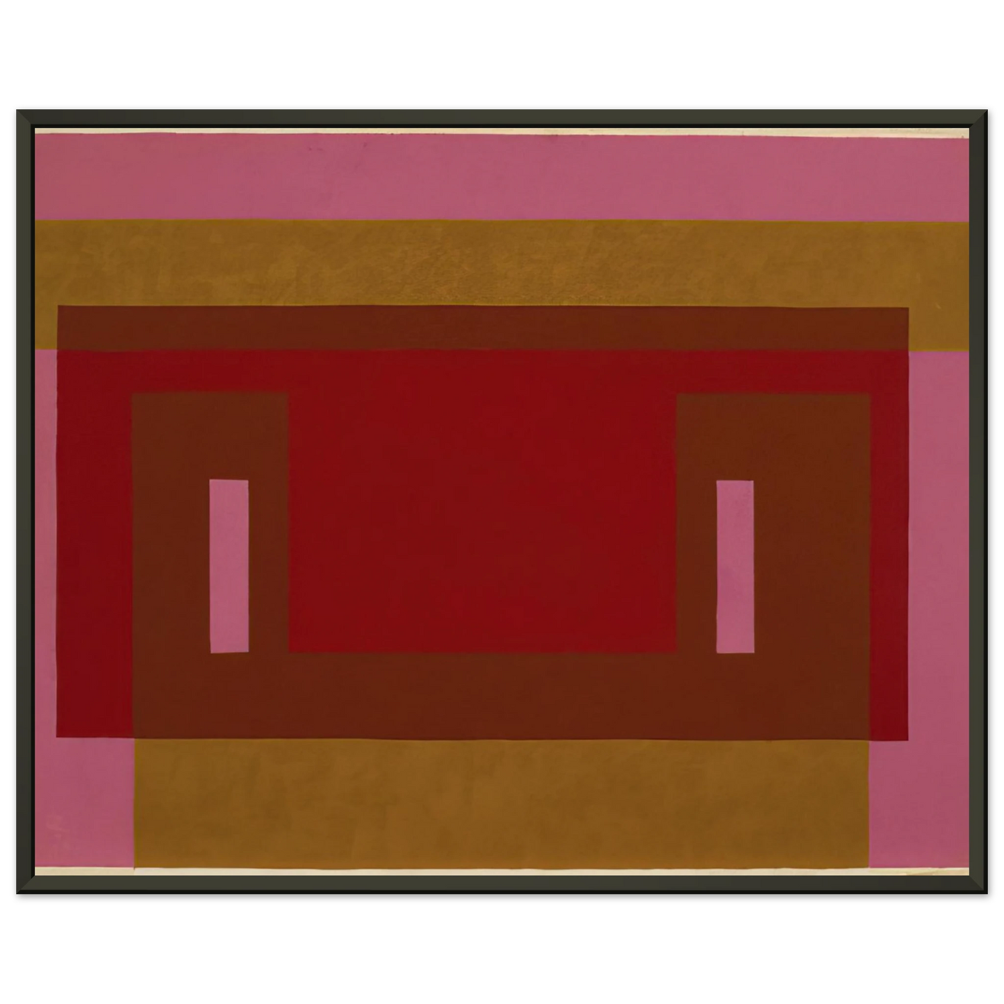 Josef Albers  VARIANT ADOBE 1948 1 Framed Art Print  - Aluminum Frame - 40x50 cm / 16x20 inches