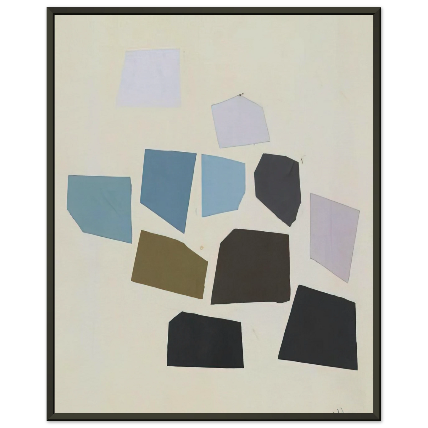 Robert Goodnough  Abstraction  PostPainterly Abstraction Framed Art Print  - Aluminum Frame - 40x50 cm / 16x20 inches