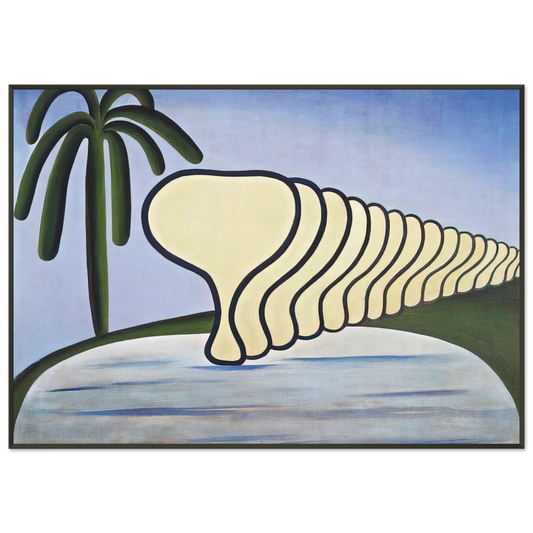 Tarsila do Amaral  Sleep Framed Art Print  - Aluminum Frame - 21x29.7 cm / 8x12"