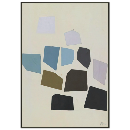 Robert Goodnough  Abstraction  PostPainterly Abstraction Framed Art Print  - Aluminum Frame - 21x29.7 cm / 8x12"