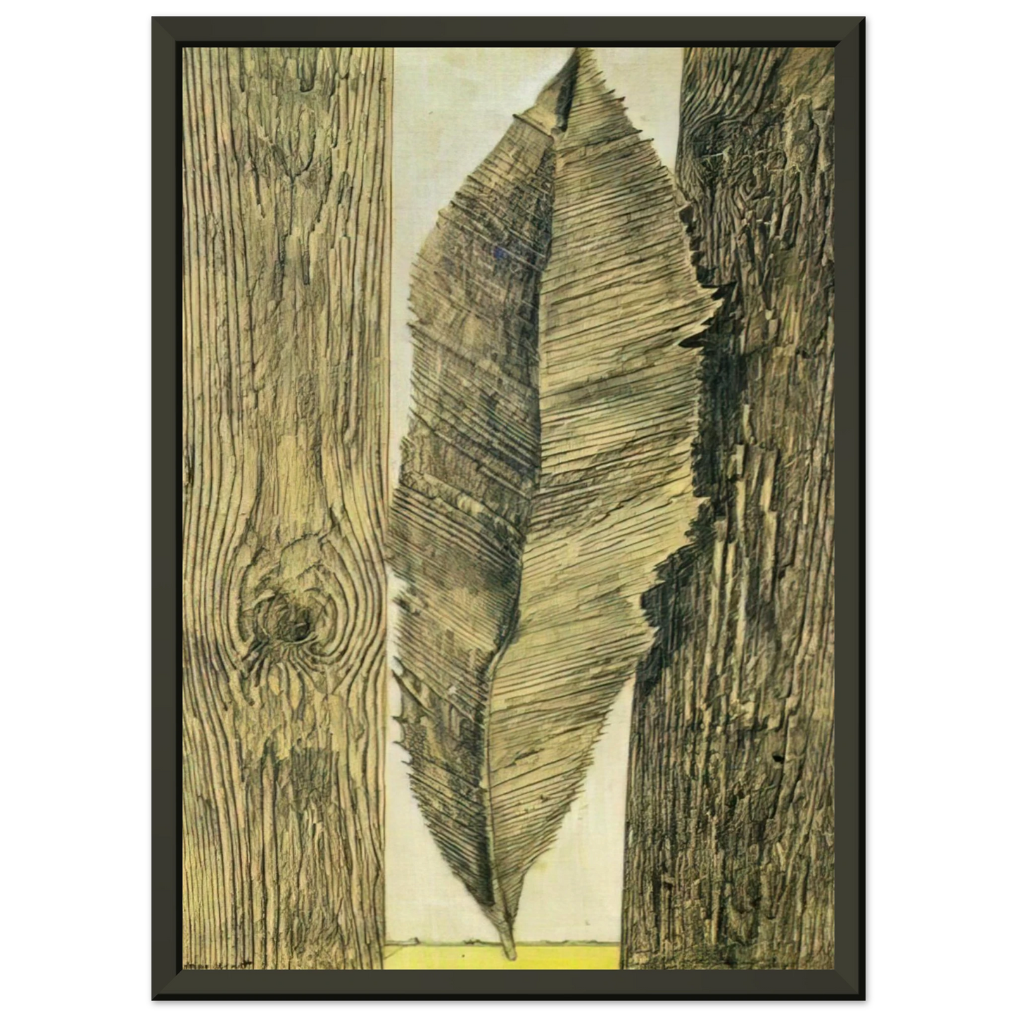 Max Ernst  Leaf customs Framed Art Print  - Aluminum Frame - 60x80 cm / 24x32 inches