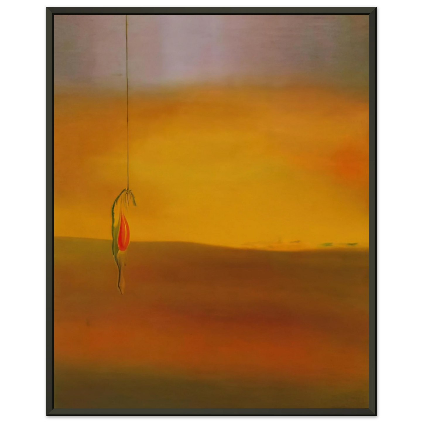 Salvador Dali  FRIED EGG ON THE PLATE WITHOUT THE PLATE 1932 Framed Art Print  - Aluminum Frame - 40x50 cm / 16x20 inches
