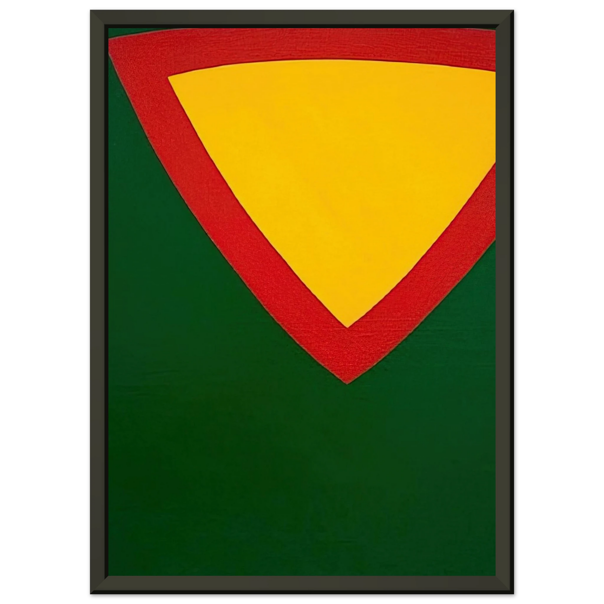 Al Held  Purple Triangle Framed Art Print  - Aluminum Frame - 70x100 cm / 28x40 inches