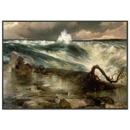 Thomas Moran  The Rapids Above Niagara Framed Art Print  - Aluminum Frame - 21x29.7 cm / 8x12"