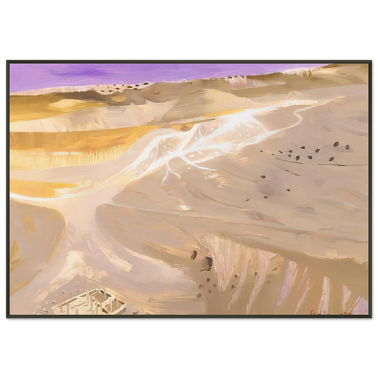 Mary Fedden  Desert  1989 Framed Art Print  - Aluminum Frame - 21x29.7 cm / 8x12"