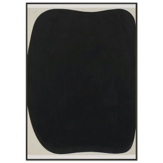 Ellsworth Kelly  Study for Black Ripe Framed Art Print  - Aluminum Frame - 21x29.7 cm / 8x12"