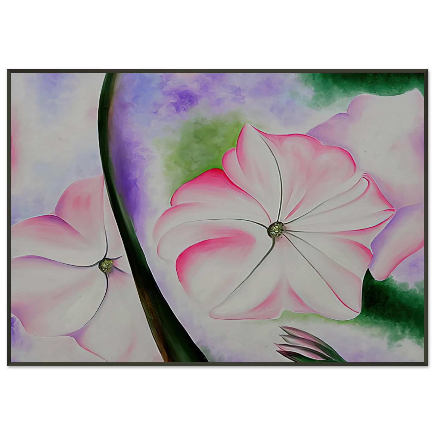 Georgia OKeeffe  Petunia No 2 Framed Art Print  - Aluminum Frame - 21x29.7 cm / 8x12"