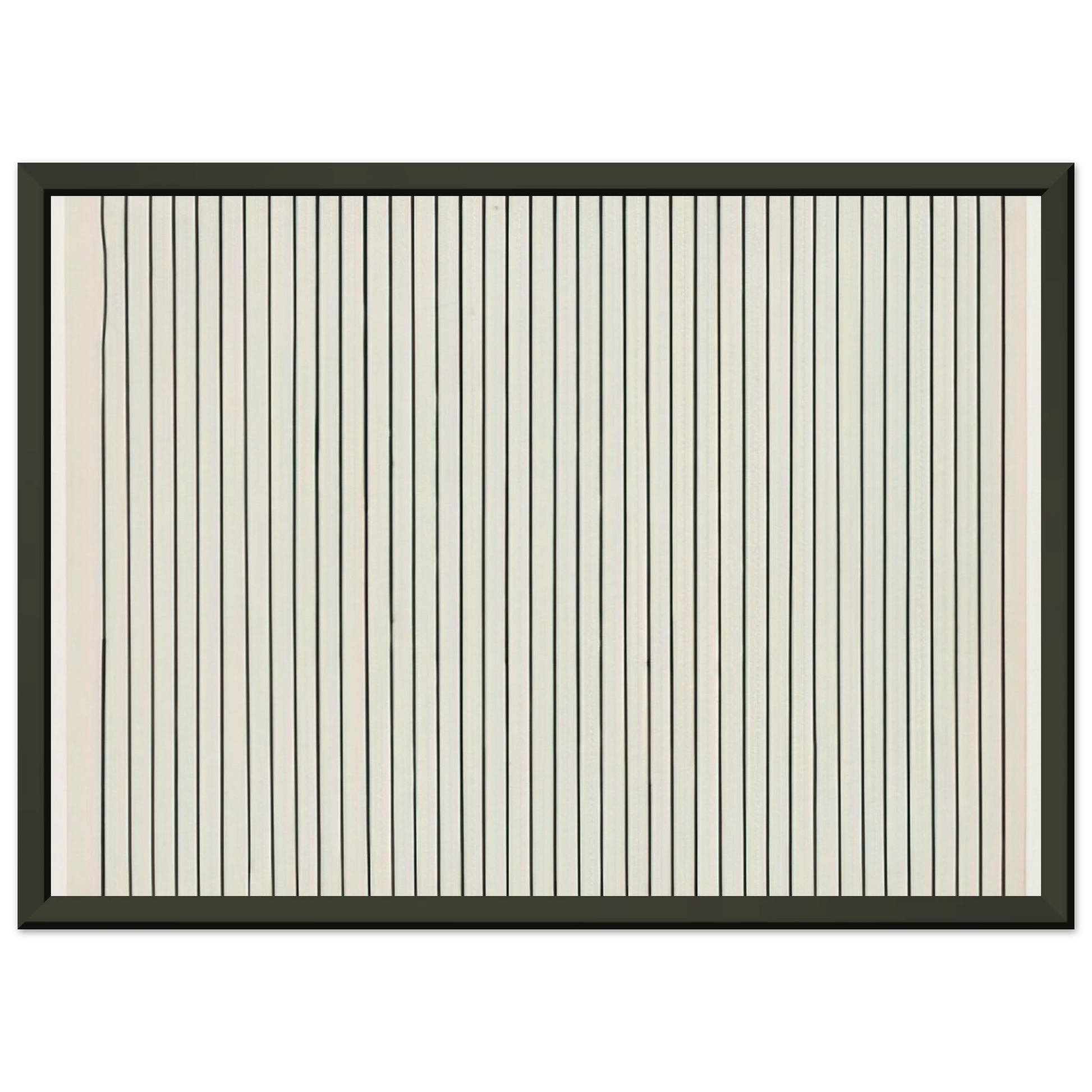 Ellsworth Kelly  Vertical Lines from the series Line Form Color Framed Art Print  - Aluminum Frame - 40x50 cm / 16x20 inches