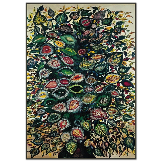 Seraphine Louis  Feuilles  1929 Framed Art Print  - Aluminum Frame - 21x29.7 cm / 8x12"