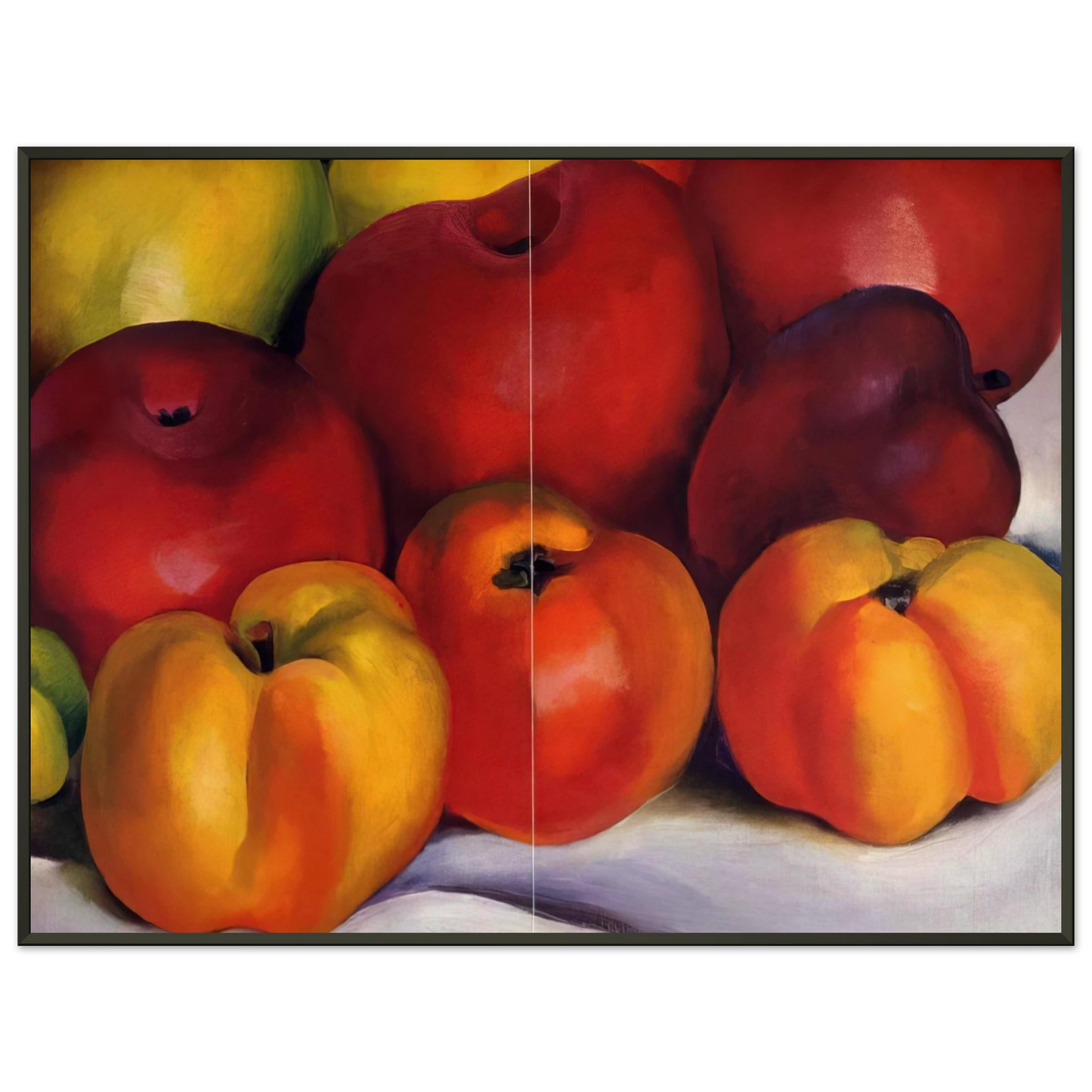 Georgia OKeeffe  Apple Family Framed Art Print  - Aluminum Frame - 60x80 cm / 24x32 inches