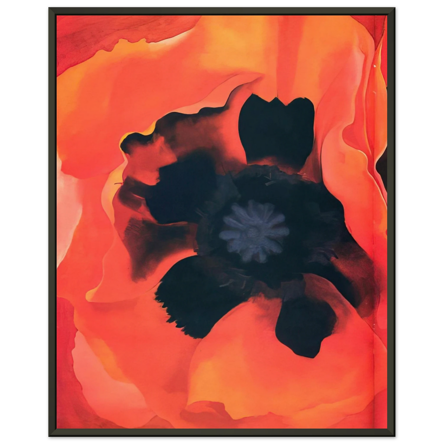 Georgia OKeeffe  Poppy 2 Framed Art Print  - Aluminum Frame - 60x80 cm / 24x32 inches