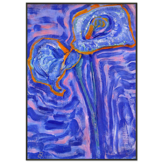 Piet Mondrian  Sun Framed Art Print  - Aluminum Frame - 21x29.7 cm / 8x12"