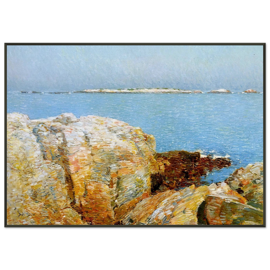 Childe Hassam  Duck Island Framed Art Print  - Aluminum Frame - 21x29.7 cm / 8x12"