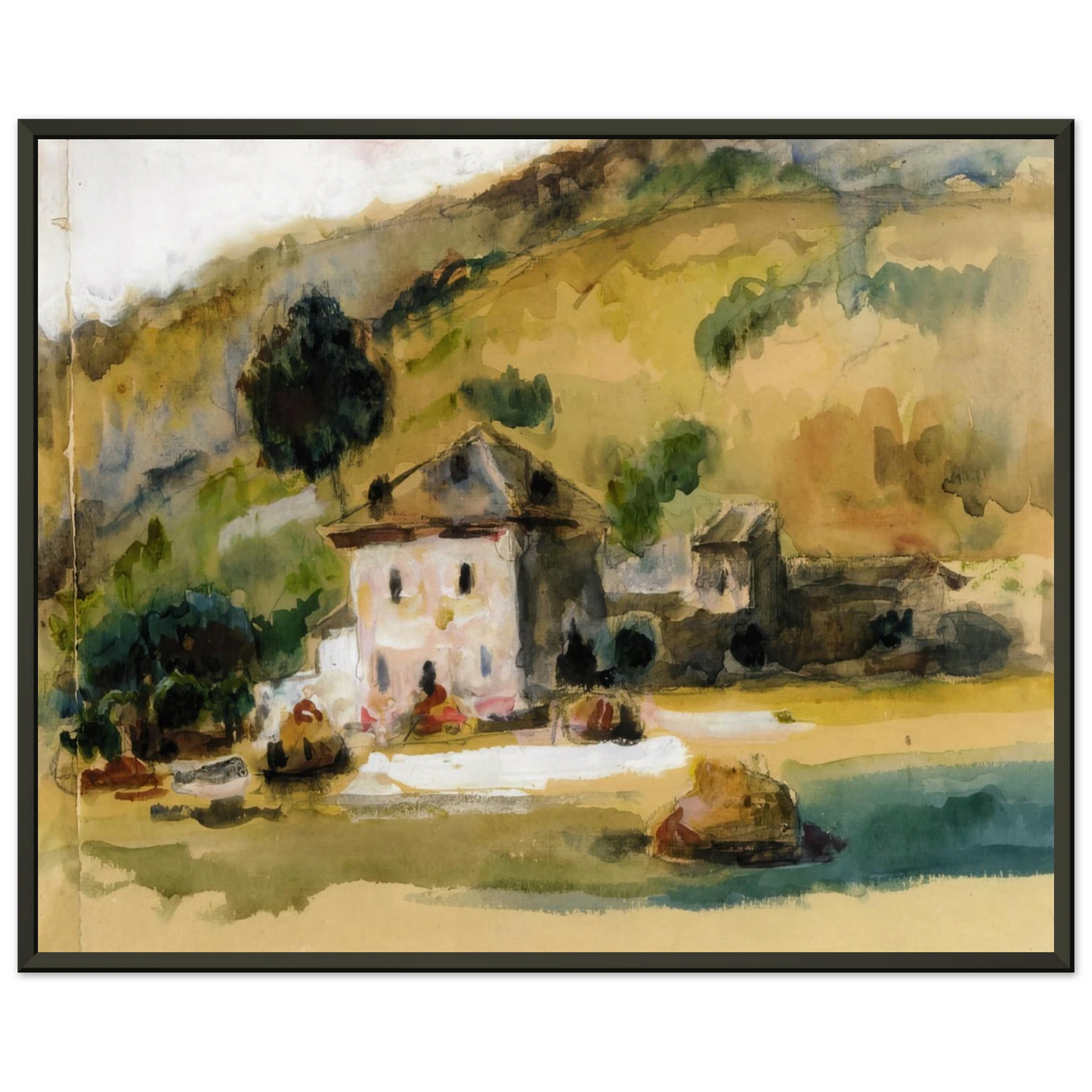 Paul Cezanne  Near Aix En Provence Framed Art Print  - Aluminum Frame - 70x100 cm / 28x40 inches