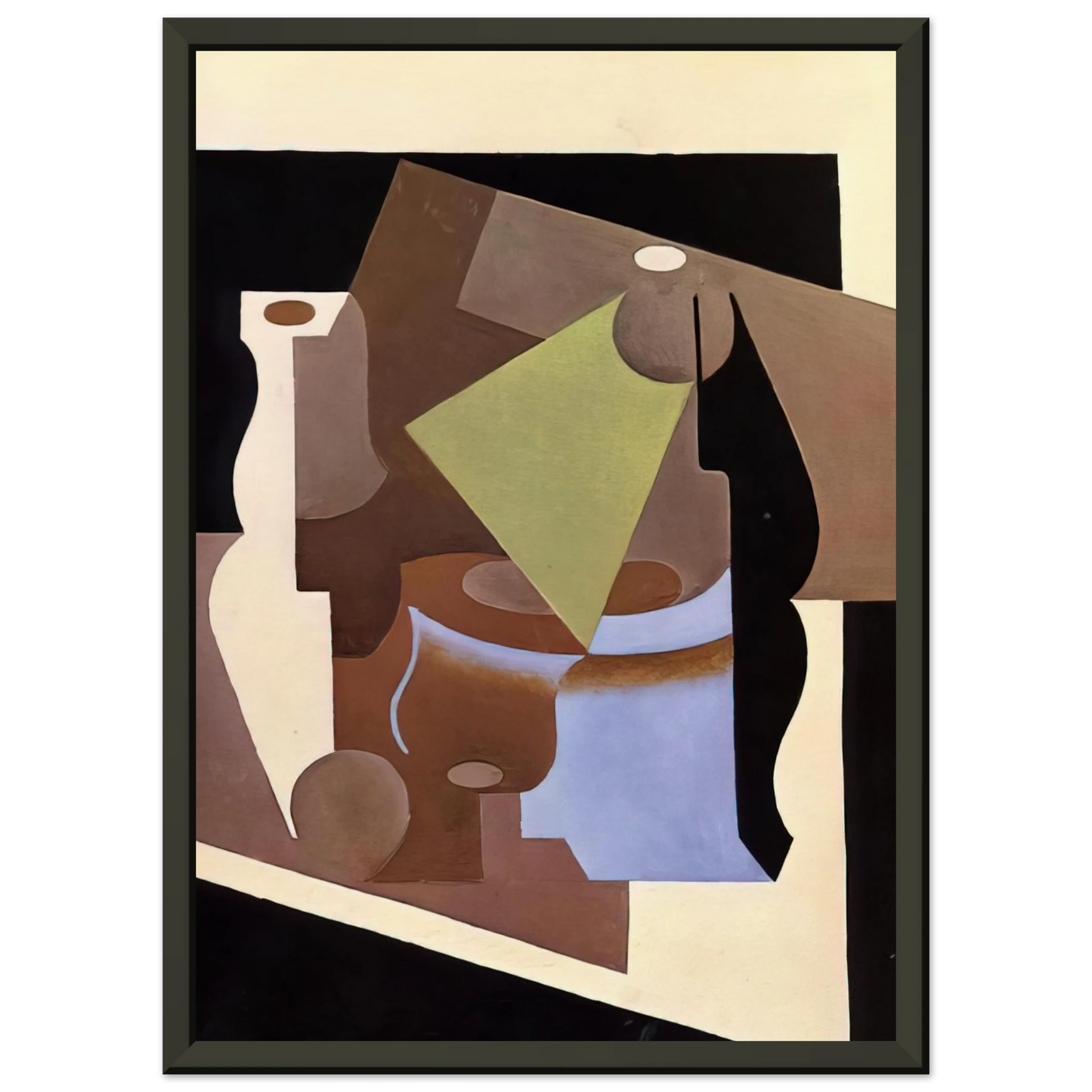 Juan Gris  STILL LIFE WITH LAMP 1919 Framed Art Print  - Aluminum Frame - 40x50 cm / 16x20 inches
