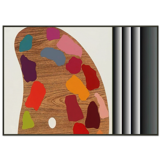 Jim Dine  PALETTE II 1969 Framed Art Print  - Aluminum Frame - 21x29.7 cm / 8x12"