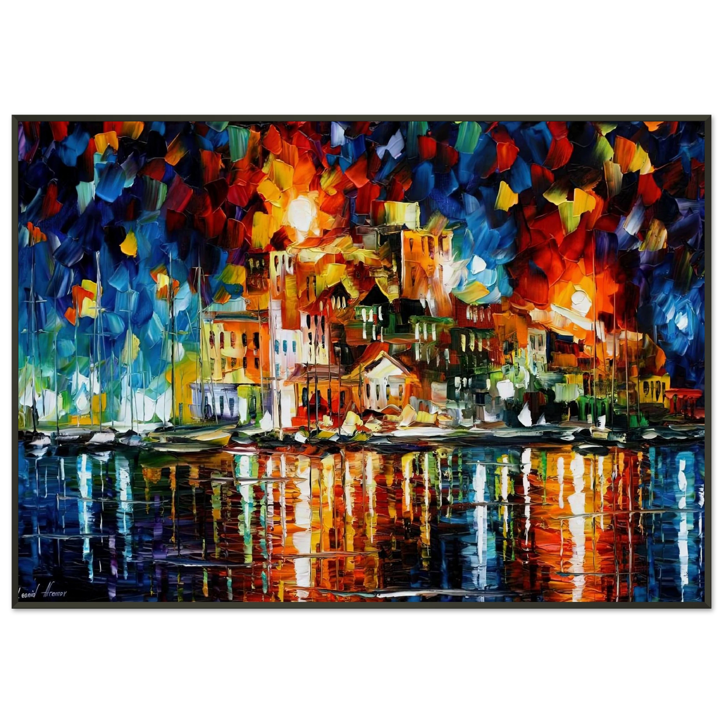 Leonid Afremov  Leonid Afremov Framed Art Print  - Aluminum Frame - 21x29.7 cm / 8x12"