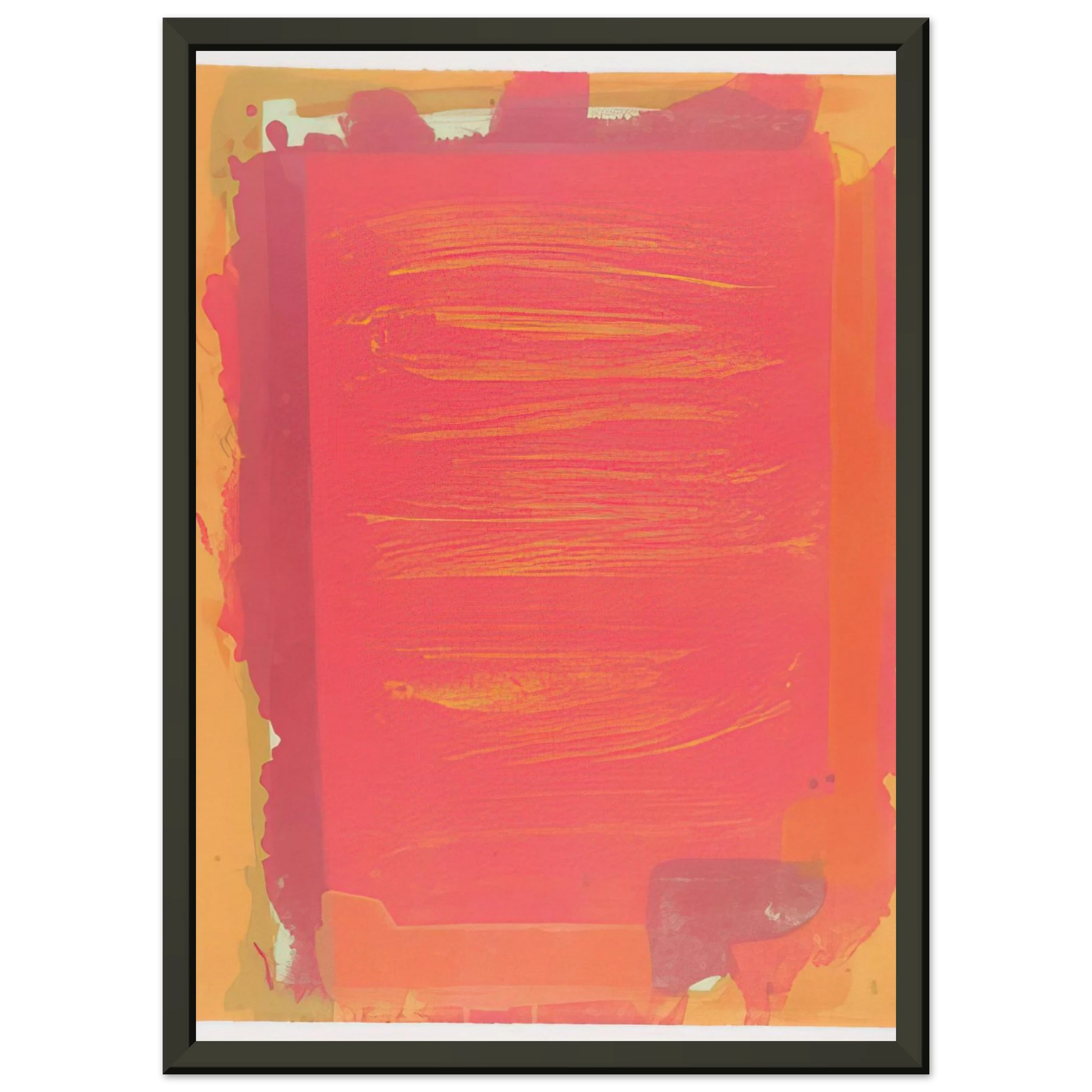 John Hoyland  Untitled II  1974 Framed Art Print  - Aluminum Frame - 70x100 cm / 28x40 inches