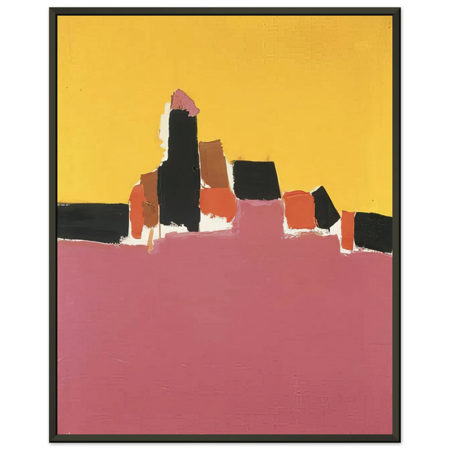 Nicolas de Stael  Syracuse  Lyrical Abstraction Framed Art Print  - Aluminum Frame - 70x100 cm / 28x40 inches