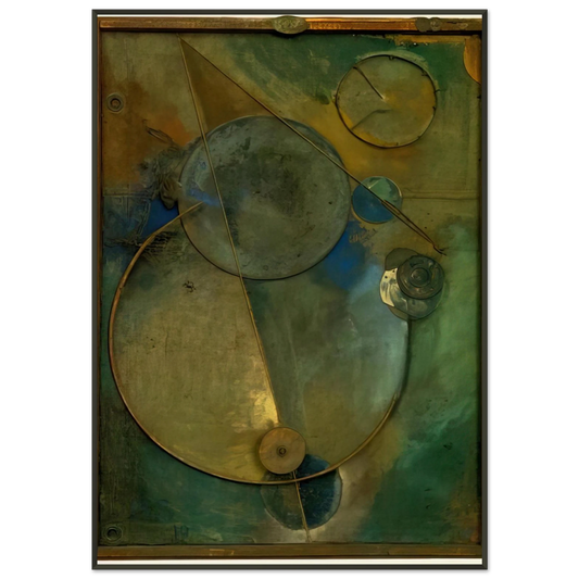 Kurt Schwitters  REVOLVING 1919 Framed Art Print  - Aluminum Frame - 21x29.7 cm / 8x12"