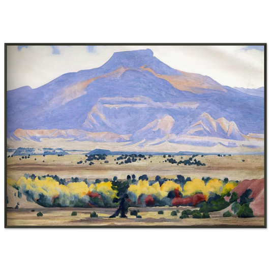 Georgia OKeeffe  Pedernal Framed Art Print  - Aluminum Frame - 21x29.7 cm / 8x12"