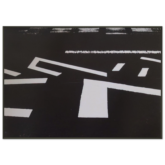 Nasreen Mohamedi  Untitled XVIII  1981 Framed Art Print  - Aluminum Frame - 21x29.7 cm / 8x12"