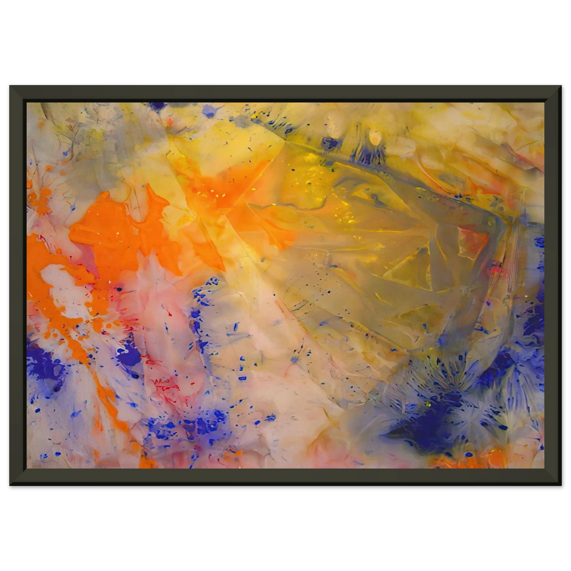 Sam Gilliam  A Spring Thaw Framed Art Print  - Aluminum Frame - 60x80 cm / 24x32 inches