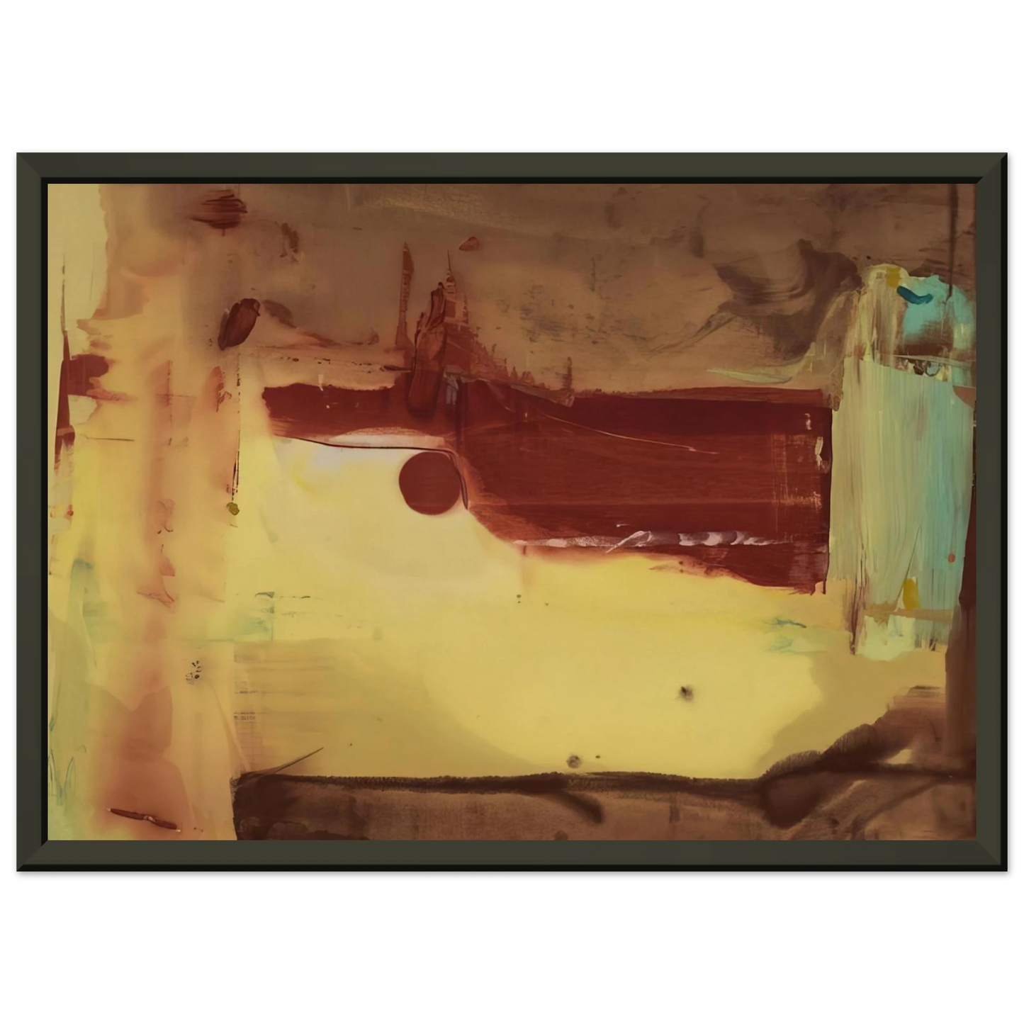 Helen Frankenthaler  Desert Pass  1976 Framed Art Print  - Aluminum Frame - 60x80 cm / 24x32 inches