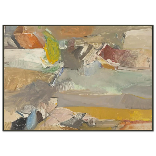 Richard Diebenkorn  Berkeley 46 Framed Art Print  - Aluminum Frame - 21x29.7 cm / 8x12"