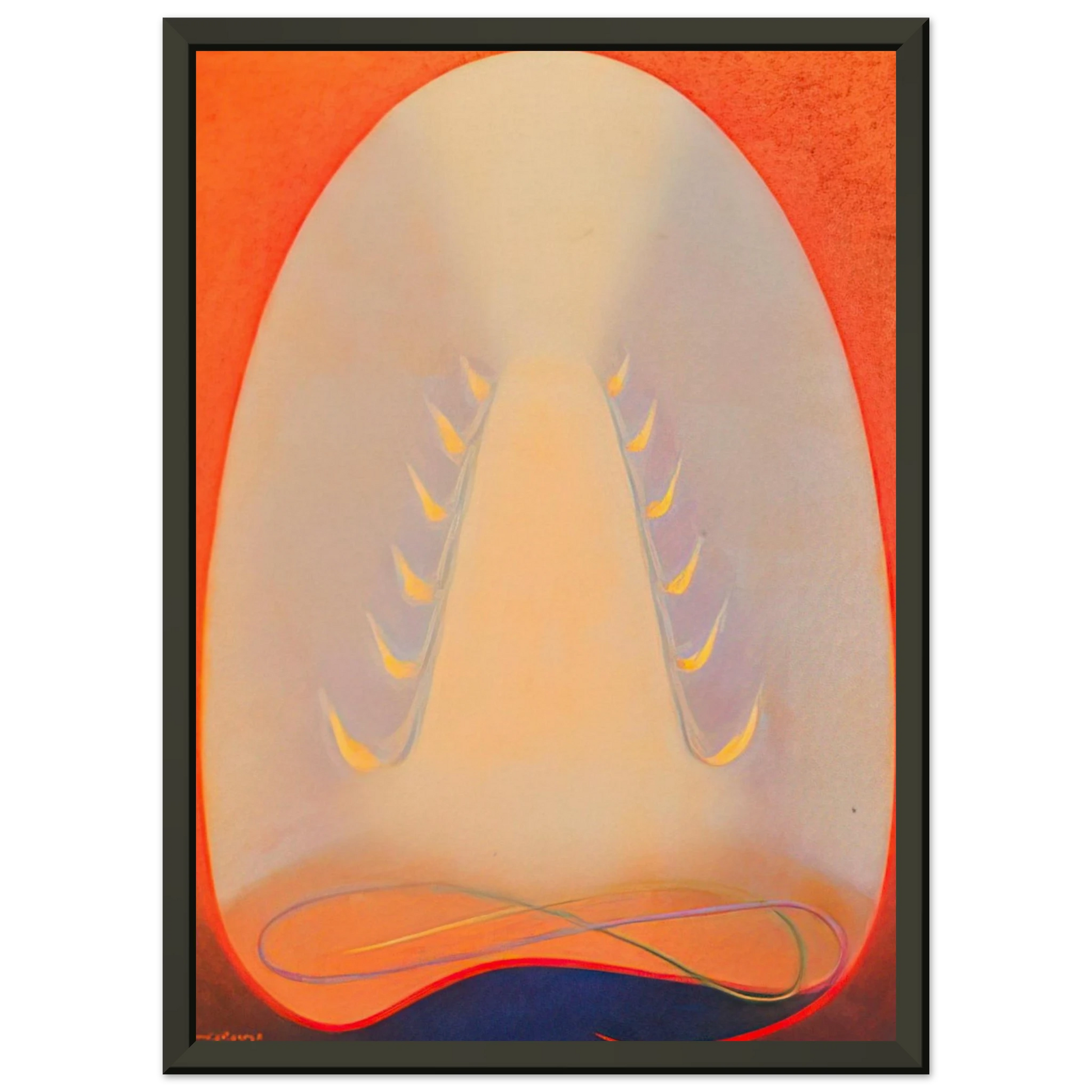Agnes Lawrence Pelton  Mount of Flame  1932 Framed Art Print  - Aluminum Frame - 70x100 cm / 28x40 inches