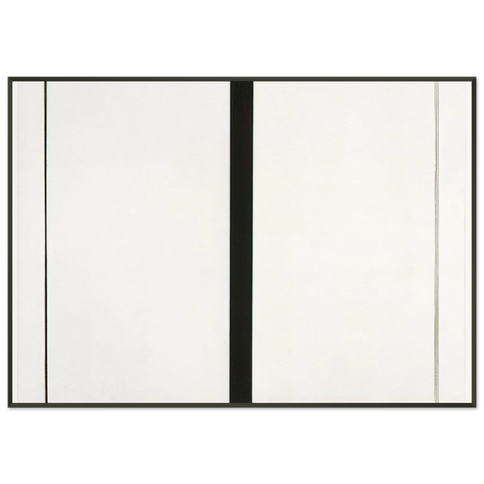 Barnett Newman  Untitled Etching 1 Framed Art Print  - Aluminum Frame - 21x29.7 cm / 8x12"