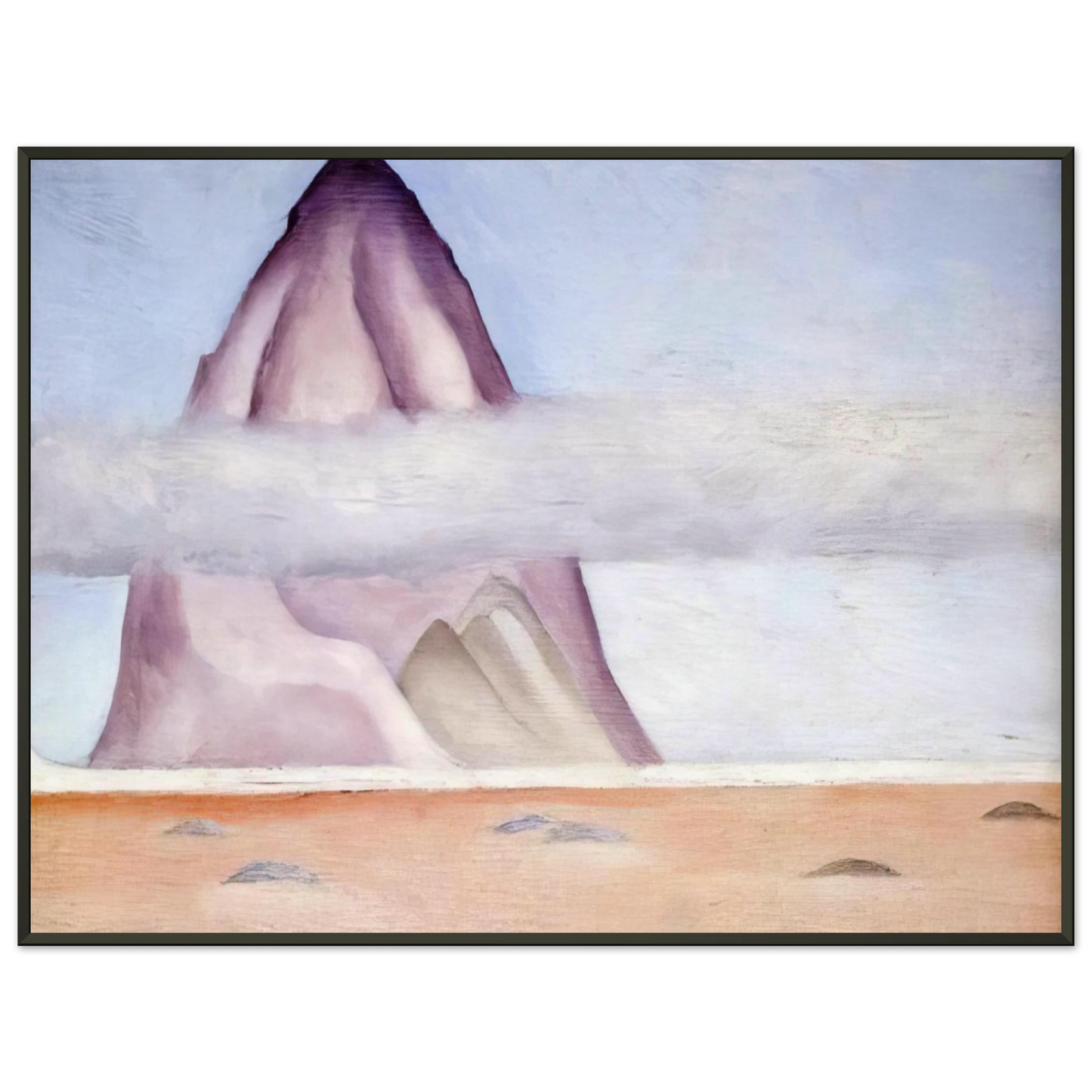 Georgia OKeeffe  Misty  A Memory Framed Art Print  - Aluminum Frame - 60x80 cm / 24x32 inches