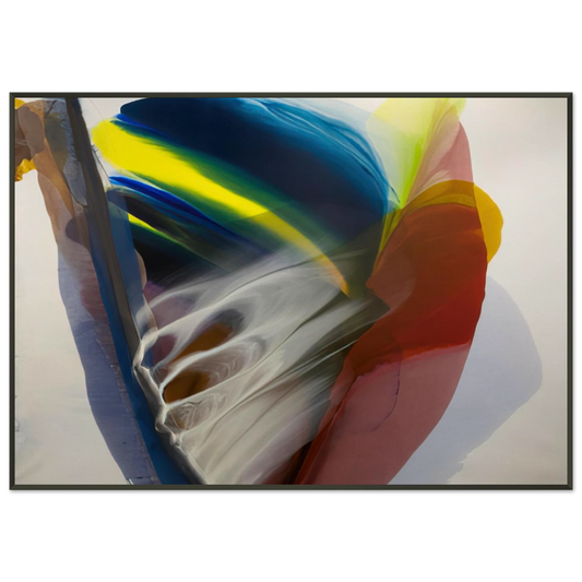 Paul Jenkins  Wanderland Express  1976 Framed Art Print  - Aluminum Frame - 21x29.7 cm / 8x12"