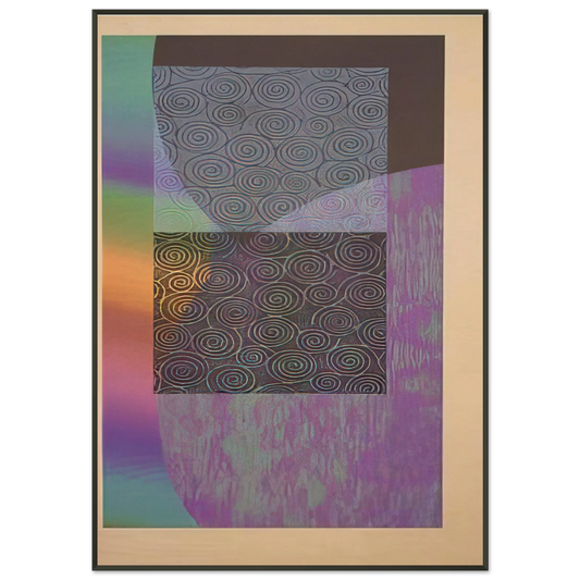 Sam Gilliam  Recitals Framed Art Print  - Aluminum Frame - 21x29.7 cm / 8x12"